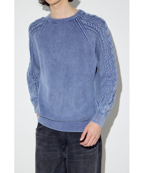 ヴィンテージウォッシュニットトップス