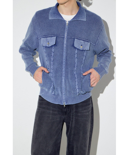 ヴィンテージウォッシュニットカーディガン