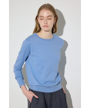 カシミヤミックスクルーネックニット