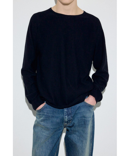 カシミヤミックスニットトップス