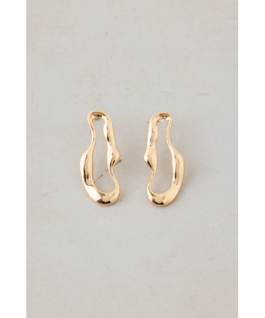 ウェイビーサークルピアス