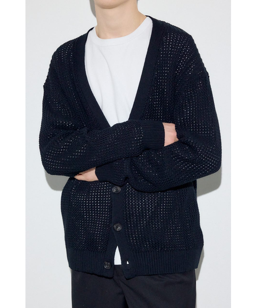 ニットメッシュカーディガン