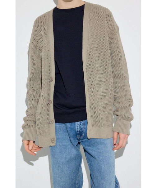 ニットメッシュカーディガン