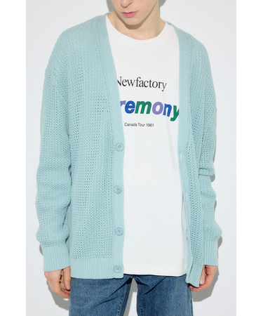 ニットメッシュカーディガン