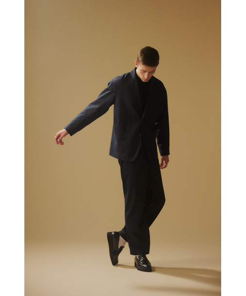 ワンタックワイドスラックス