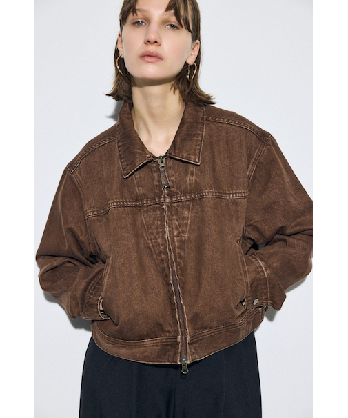 AZUL DENIM ダブルジップブルゾン