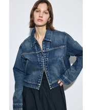 AZUL DENIM ダブルジップブルゾン