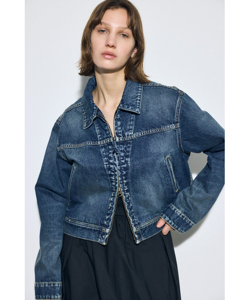 AZUL DENIM ダブルジップブルゾン