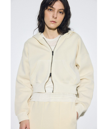 ピグメントダブルジップフーディー