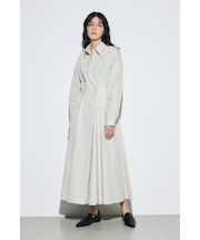 ウエストマークロングシャツワンピース