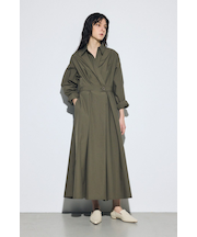 ウエストマークロングシャツワンピース