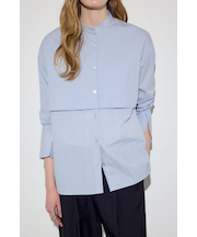 レイヤードバンドカラーシャツ