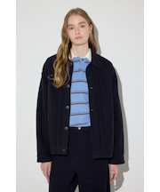 【着丈バリエ】コットンリネンプリーツブルゾン