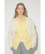 【着丈バリエ】コットンリネンプリーツブルゾン