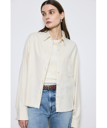 アーバンチェックフリンジショートシャツ