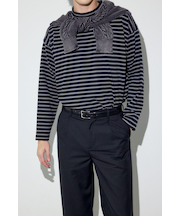 【SS先行アイテム】ボーダー長袖トップス