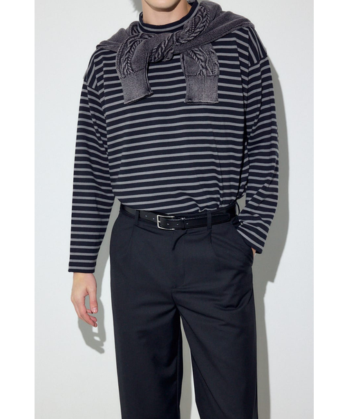 【SS先行アイテム】ボーダー長袖トップス