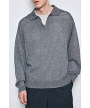 リネンミックススキッパーポロシャツ