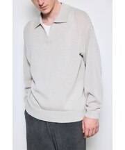 リネンミックススキッパーポロシャツ