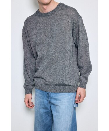 リネンミックスニットトップス