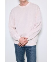 リネンミックスニットトップス