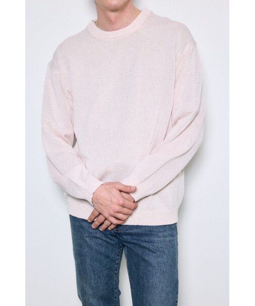 リネンミックスニットトップス