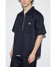 ハーフジップワークシャツ