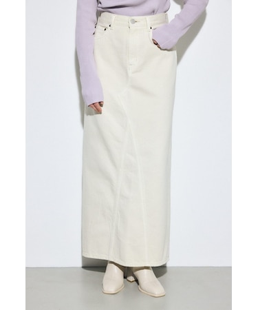 AZUL DENIM カラーストレートデニムスカート