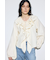 ラッフルロングスリーブブラウス
