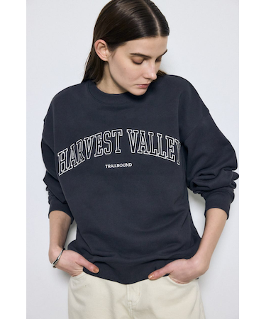 カレッジロゴ スウェットトップス