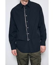 ジップアップ長袖シャツ