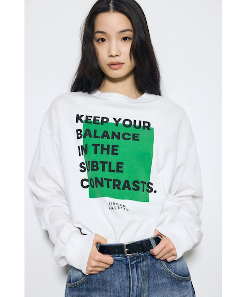 フロントメッセージロゴロンT