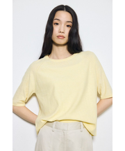 カシミヤミックスハーフスリーブニット