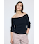 オフショルニットトップス