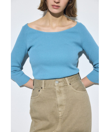 オフショルニットトップス