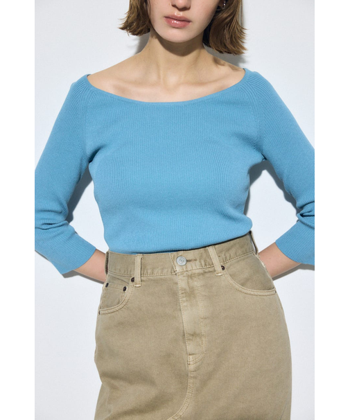 オフショルニットトップス