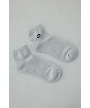 ワンポイント刺繍アンクルソックス