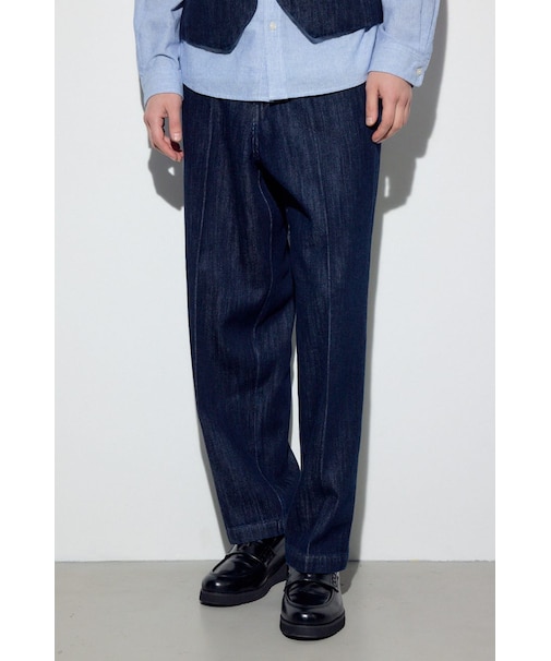 リラックスデニムスラックス