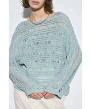 テープヤーンドルマンニットトップス