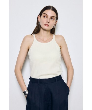 カップ付きホルターネックキャミソール