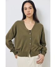 Vネックベーシックニットカーディガン