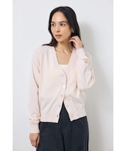 Vネックベーシックニットカーディガン