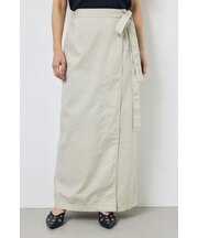 ソフトリネンラップスカート