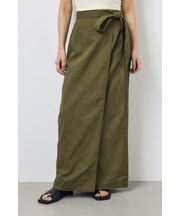 ソフトリネンラップスカート