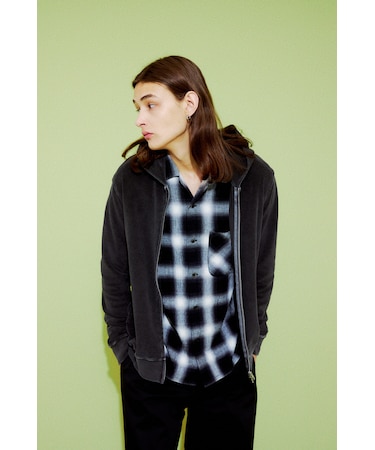 ソフトパイルジップアップフーディー