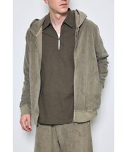 ソフトパイルジップアップフーディー