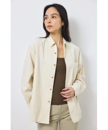 コーデュロイリラックスポケットシャツ