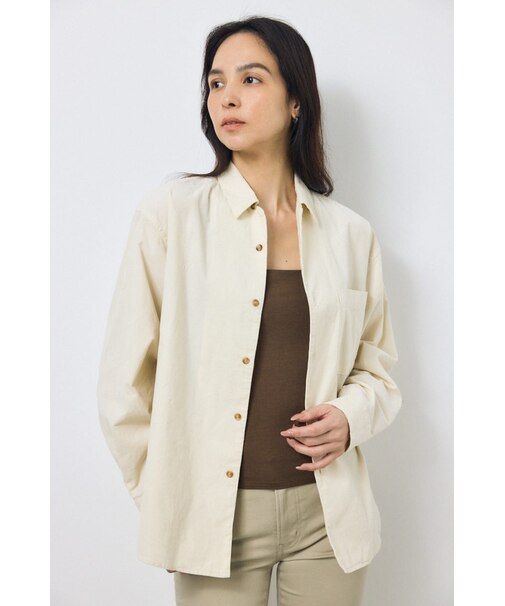 コーデュロイリラックスポケットシャツ