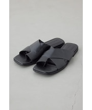 ワイドベルトフラットサンダル