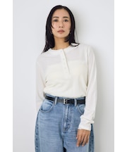 ドライタッチ ヘンリーネックトップス